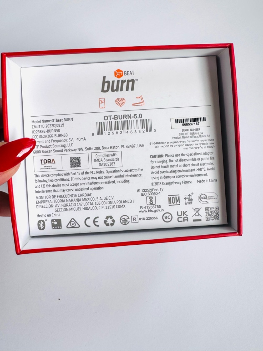 Orange Theory Black Burn Fitness Tracker Watch/Arm Band 5.0 - Picture 3 of 7